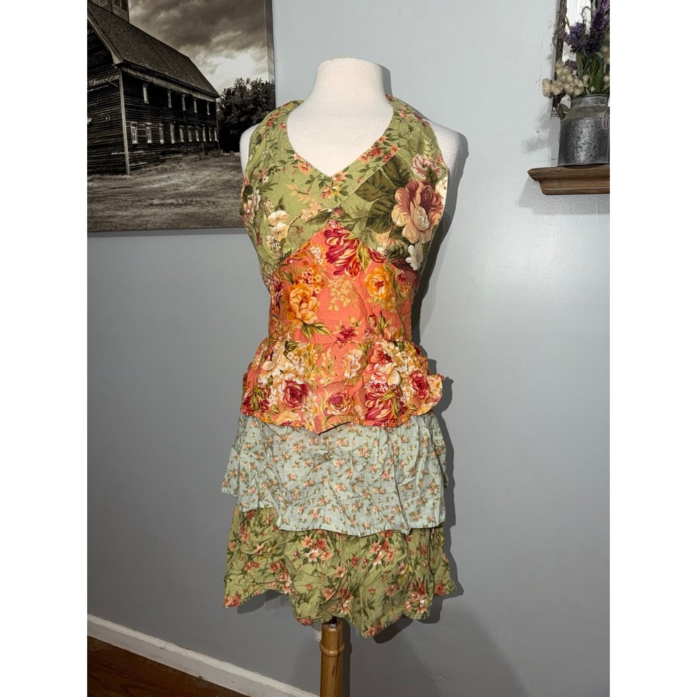 Coquette cottage frilly dress style full apron